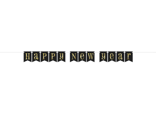 Vimpel - Happy New Year 1 Blokkbanner i papir