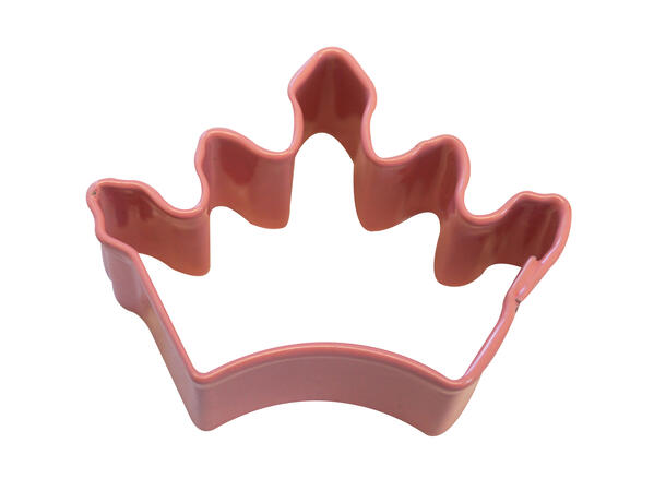 Mini Krone kakeutstikker Rosa 1 Belagt kakeform - 4,4cm