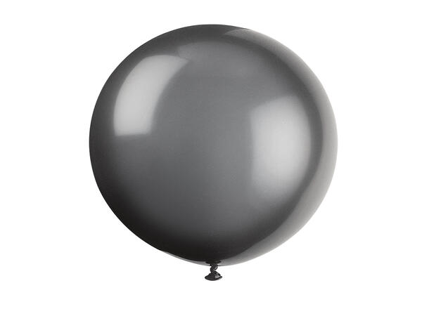 Premium ensfarget - Sort 6 Gummiballonger - 91cm (3ft)