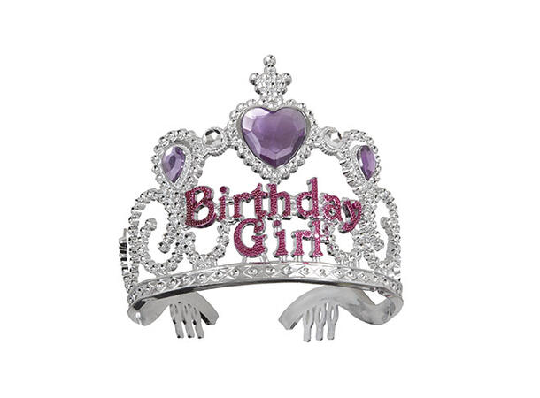 Birthday Princess 1 Tiara i plast - Onesize