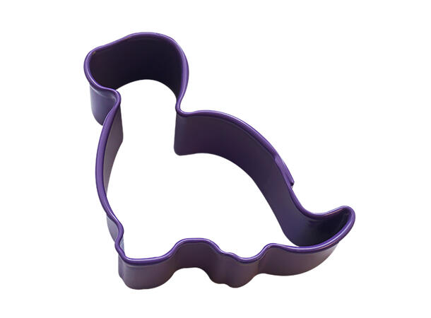 Mini Brontosaurus kakeutstikker Lilla 1 Belagt kakeform - 4,4cm