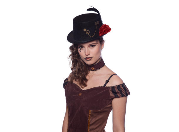 Hatt - Steampunk - Sort 1 Hatt - Onesize