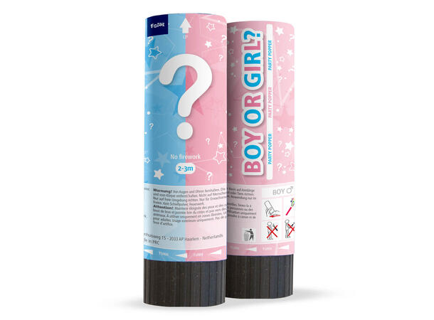 Partypopper - Gender Reveal 1 Konfettikanon - 15cm