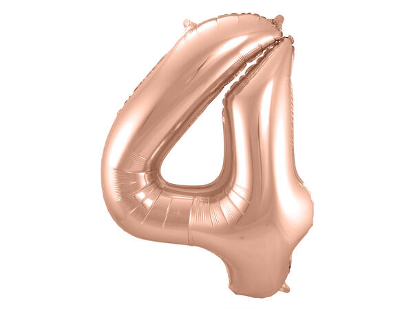 Tallballong - Rosegull 4 1 Folieballong - 86cm (34")