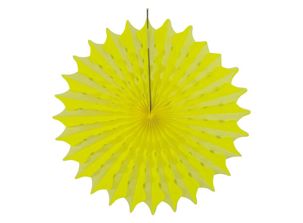 Vifte - Neon Gul 1 Papirvifte - 45cm