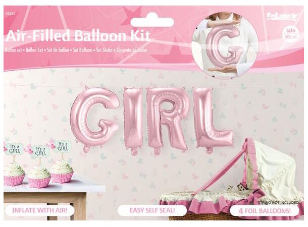 Ballongord - Girl 1 Ballongord - 36cm (14")