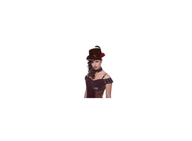 Hatt - Steampunk - Brun 1 Hatt - Onesize