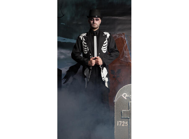 Kostyme - Skjelettdrakt Str - M/L 