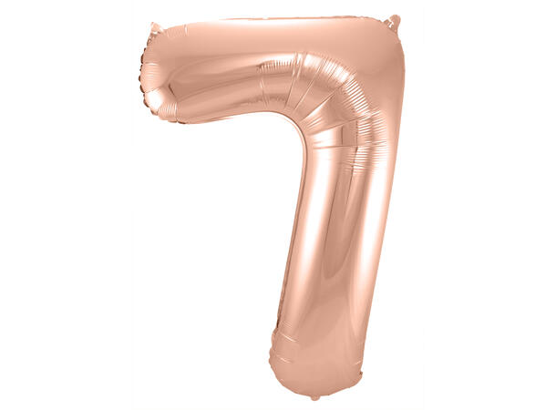 Tallballong - Rosegull 7 1 Folieballong - 86cm (34")