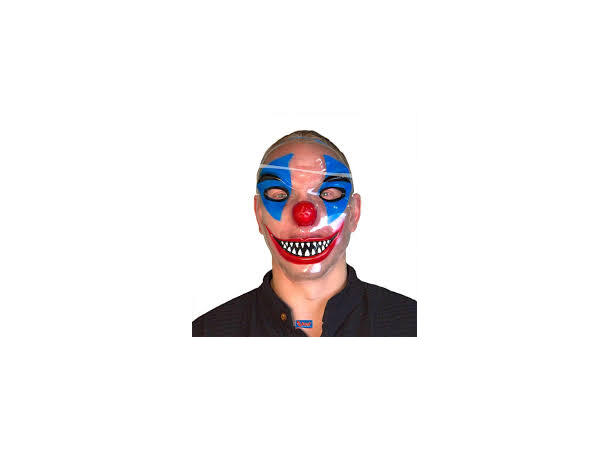 Maske - Klovn - Gjennomsiktig 1 Plastikk maske