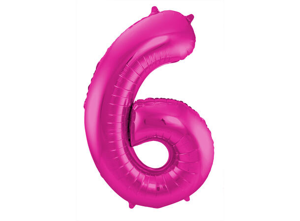 Tallballong - Rosa 6 1 Folieballong - 86cm (34")