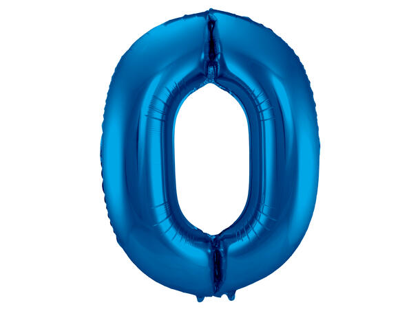 Tallballong - Blå 0 1 Folieballong - 86cm (34")