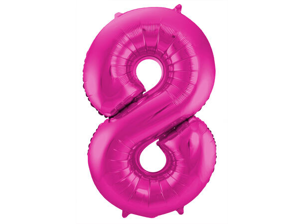Tallballong - Rosa 8 1 Folieballong - 86cm (34")