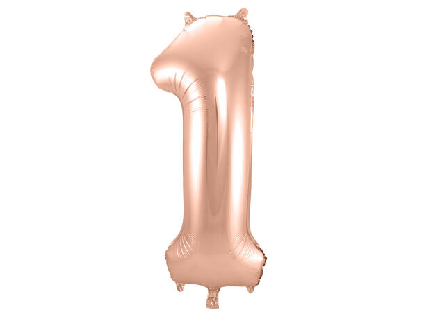 Tallballong - Rosegull 1 1 Folieballong - 86cm (34")