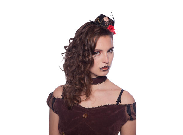 Tiara med MiniHatt - Steampunk 1 Tiara - Onesize