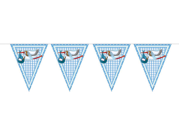 Flaggbanner Stork - Gutt 1 Flagbanner i Plast - 10m