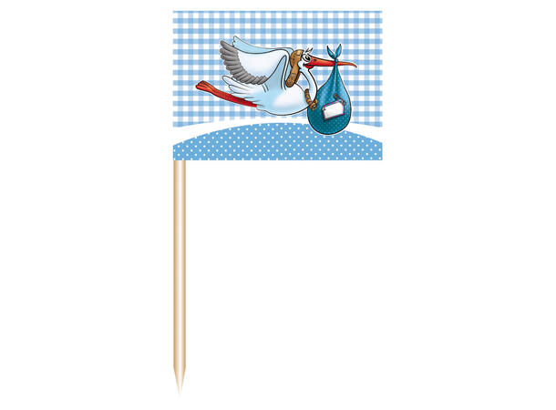 It's a Boy 50 Cocktailpinner flagg - 6,5cm