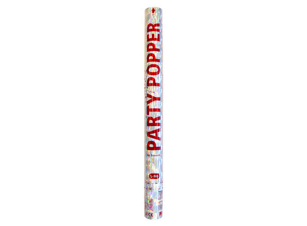 Partykanon - Sølv 1 Konfettikanon - 57cm