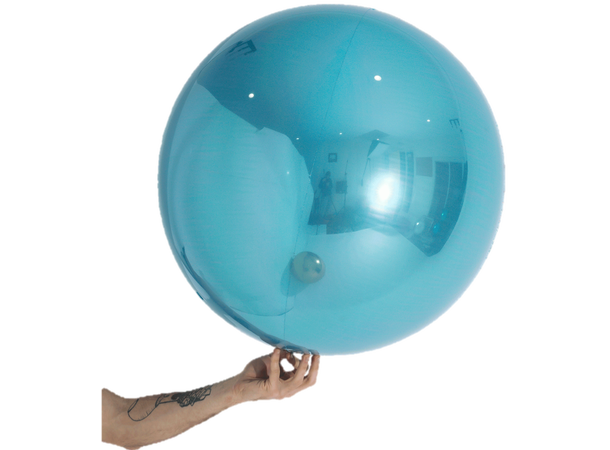 Ballongball folie - Lys blå 1 Folieballong - 60cm (24")