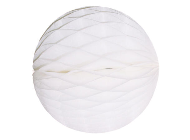 Honeycomb Bulk- White 1 Flammesikker papirdekorasjon - 40cm