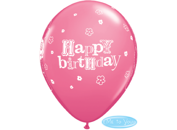 Tatty Teddy Birthday Rose 25 gummiballonger - 28cm (11")