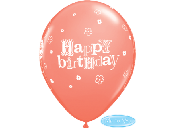 Tatty Teddy Birthday Rose 25 gummiballonger - 28cm (11")