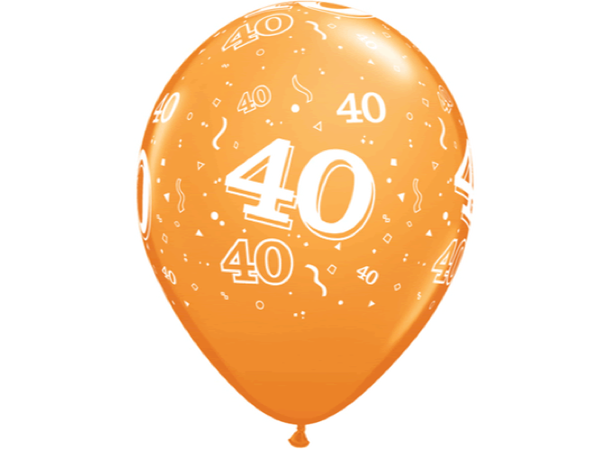 40-a-round - Assorterte farger 50 gummiballonger - 28cm (11")