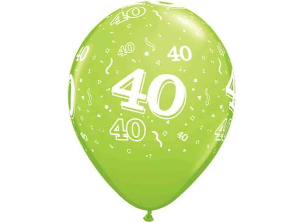 40-a-round - Assorterte farger 50 gummiballonger - 28cm (11")