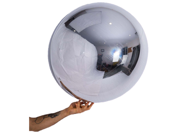 Ballongball folie - Sølv 1 Folieballong - 60cm (24") 
