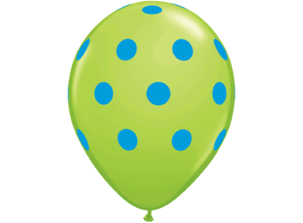Big Polka Dots 50 gummiballonger - 28cm (11")