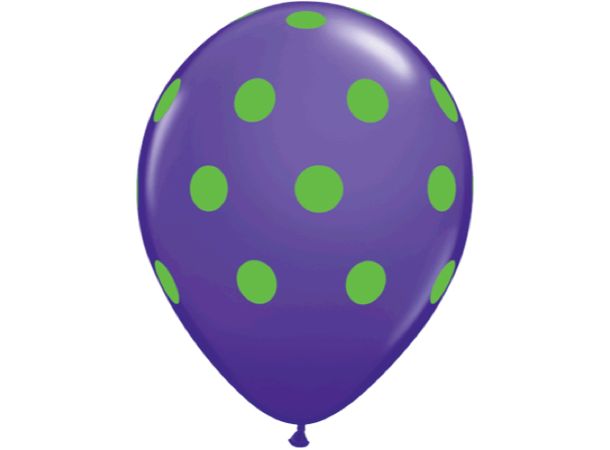 Big Polka Dots 50 gummiballonger - 28cm (11")
