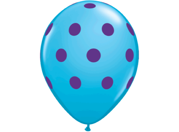 Big Polka Dots 50 gummiballonger - 28cm (11")