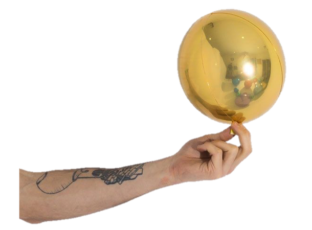 Ballongball folie - Gull 1 Folieballong - 18cm (7")