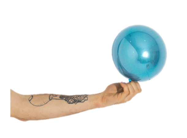 Ballongball folie - Lys blå 1 Folieballong - 18cm (7")