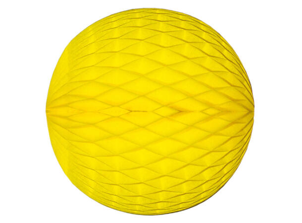 Honeycomb Bulk- Yellow 1 Flammesikker papirdekorasjon - 15cm