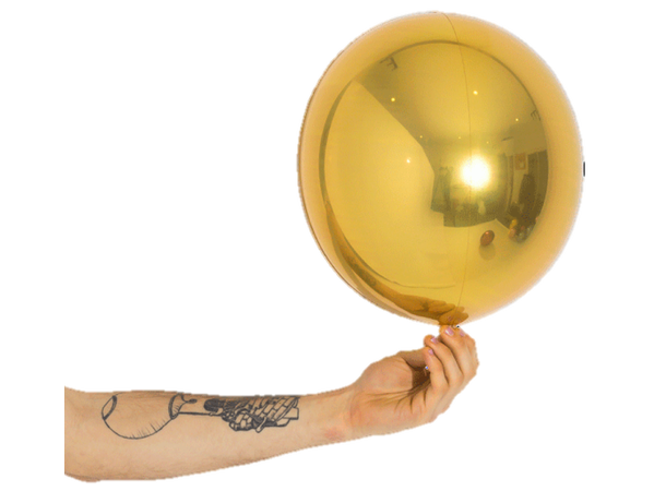 Ballongball folie - Gull 1 Folieballong - 25cm (10")