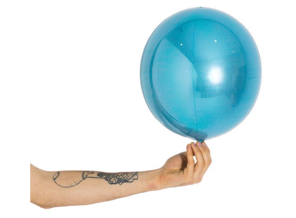 Ballongball folie - Lys blå 1 Folieballong - 25cm (10")
