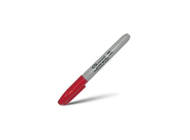 Tusj: Sharpie Fine - Rød (1 mm)