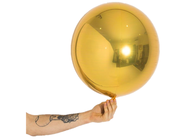 Ballongball folie - Gull 1 Folieballong - 35cm (14")