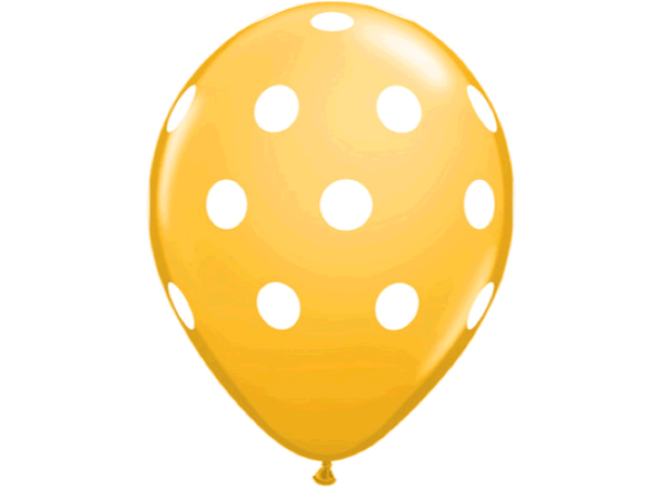 Big Polka Dots 25 gummiballonger - 28cm (11")